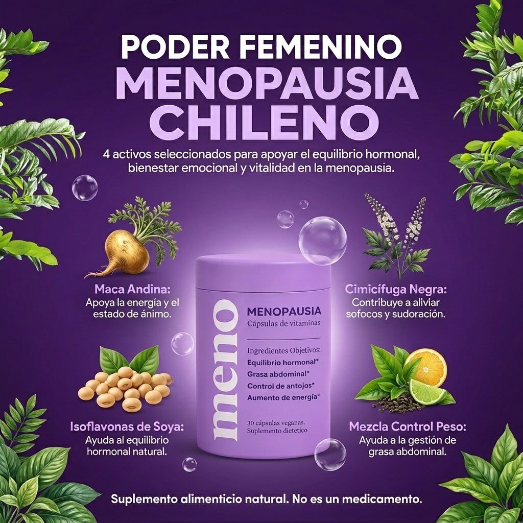 MENO® l Cápsulas Adelgazantes Menopausia - 50% OFF