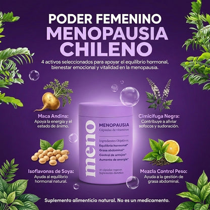 MENO® l Cápsulas Adelgazantes Menopausia - 50% OFF