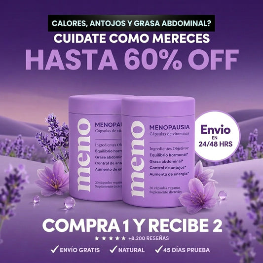 MENO® l Cápsulas Adelgazantes Menopausia - 50% OFF